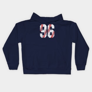 Vintage #96 Baseball Laces Baseball Mom Jersey Love Baseball Kids Hoodie